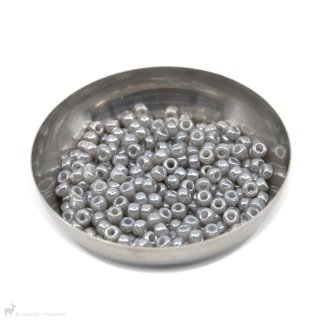  Perles de rocaille Perles rocailles 6/0 Ceylon Silver Gray 526