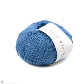  Fingering - 04 Ply Knitting For Olive Pure Silk Poppy Blue
