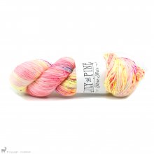  Fingering - 04 Ply Lily And Pine Day Lily Sock Strawberry Lemon